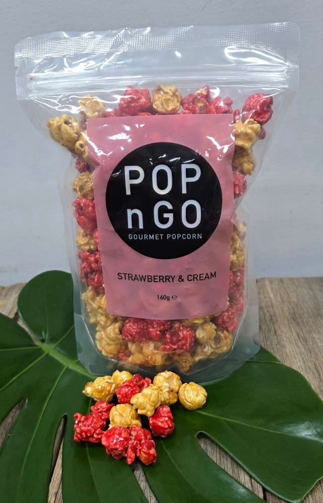 Pop n Go Strawberry and Cream Popcorn