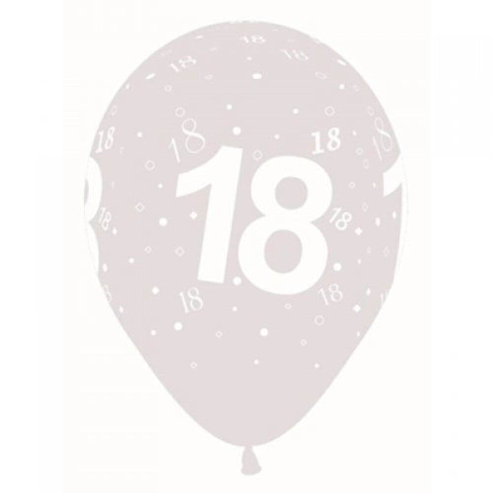 18TH Helium Latex Balloon