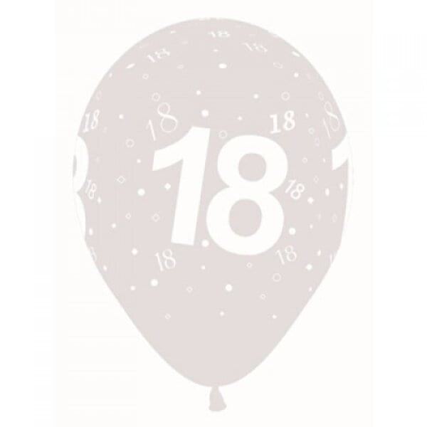18TH Helium Latex Balloon