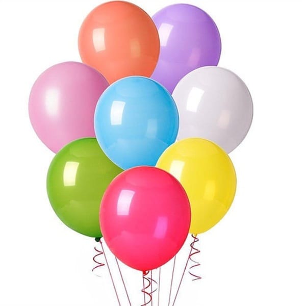 Silver Helium Latex Balloon